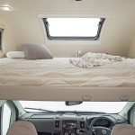 auto roller 746 interior over cab bed